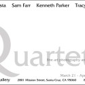 Quartet-Stefani Esta, Sam Farr, Kenneth Parker, Tracy Valleau. Special Evening with Sam Farr April 24, 5-7 pm