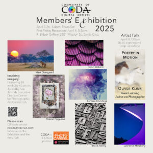 Community of Digital Artists (CODA) Members Exhibition-First Friday April 4,2025 -5-8pm